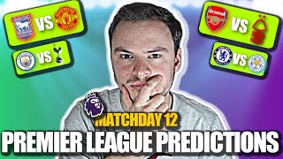 Premier League PREDICTIONS Week 12 [upl. by Yelwar930]