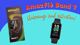 Amazfit band 7 initial setup pairing and activation [upl. by Phene]