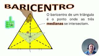 Pontos Notáveis de um Triângulo  Baricentro [upl. by Bascomb]