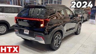 KIA SONET HTX 2024 SUNROOF ₹105 Lakh Black Colour Features Loaded  SONET 2024 Htx Top Model Review [upl. by Vieva345]