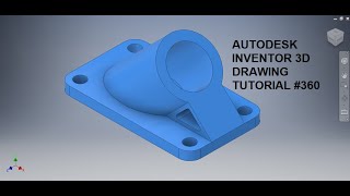 Autodesk Inventor 3d Drawing Tutorial 360  Plane at angle command  Inventor Tutorials [upl. by Olcott907]