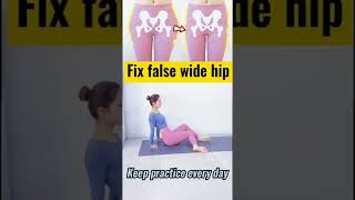 3 simple actions to fix false hip width  Best wider hips exercise  shorts widehips [upl. by Sunday]