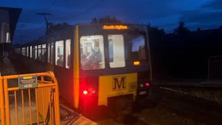 Tyne and Wear Metro  Metrocars 40364058 depart East Boldon [upl. by Ajuna]