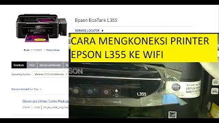 install epson L355 dengan wifi [upl. by Triley]