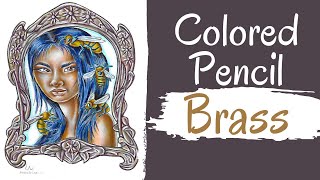 Master Coloring Brass Metal with Pencils StepbyStep Tutorial [upl. by Olsen]