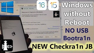 How to Install quotCheckra1n in Windowsquot JB iOS 1516  Windows without rebooting  No USB 100 Working [upl. by Nared]