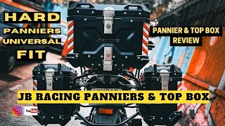 Best Panniers for Bikes  JB Racing Panniers amp Top Box Review amp Installation Guide bike bikegear [upl. by Melgar]