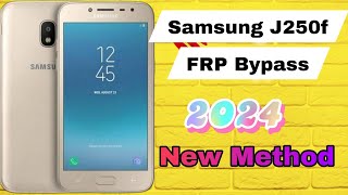 Samsung J250f FRP Bypass 2024  New Method [upl. by Novad160]