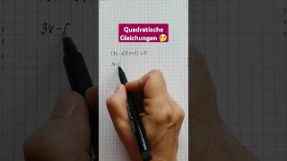 Ohne pqFormel lösen 😳😲 quadratischegleichung endlichkapiert mathe mathematikfee [upl. by Ecertak32]