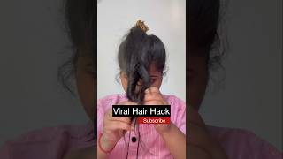 shorts Viral hair hack 🤯viral hackviral shortsfeed trending viralhacks hairstyle [upl. by Forras]