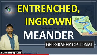 Entrenched Ingrown Meander  Geography Optional  UPSC  IAS [upl. by Yraht547]