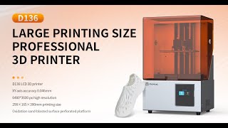 D136 136quot7K D136 3D resin Printer high resolution printing the shoes [upl. by Morrissey]