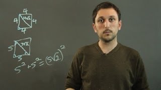 How to Calculate the Distance Across a Square With the Length of the   Algebra Geometry amp More [upl. by Syned]