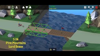 Poly Bridge 2  Pine Mountains  Land Brace 114 [upl. by Dlanod767]