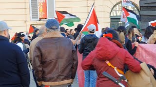 266 41123 Wien Kundgebung quotFree Palestinequot  Organisation Migrantifa [upl. by Terces]