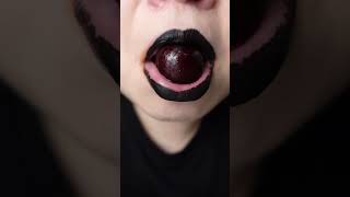 ASMR GOLD CHERRY CRUNCHING SATISFYING CLOSE UP MOUTH EATING SOUNDS MUKBANG Shorts [upl. by Derril26]