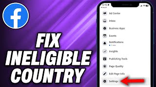 How To Fix Ineligible Country on Facebook 2024  Quick Help [upl. by Rentschler973]