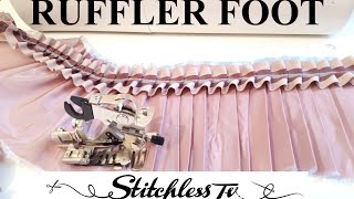 How to use a ruffler foot to sew frills pleats [upl. by Neleh]