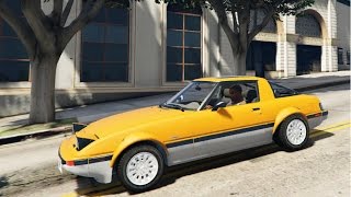 GTA V  Mazda Savanna RX7 Sa22c FB3s EnRoMovies REVIEW [upl. by Assirok]