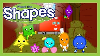 Meet the Shapes FREE  Preschool Prep Company [upl. by Ecnarrat213]