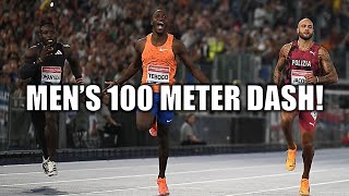 Mens 100 Meter Dash Was Crazy  2024 Diamond League Rome [upl. by Yoreel]