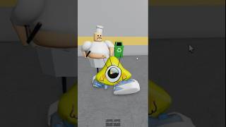 BABY BILL CIPHER escape GARRY THE CHEF BARRYS PRISON RUN roblox shorts [upl. by Arracahs]