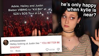 Justin Ignored Hailey at The SZA Concert [upl. by Irihs]