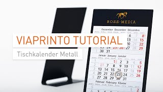 Tutorial amp Unboxing Tischkalender Metall in InDesign gestalten [upl. by Aneloaup]