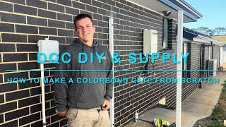 How To Build A COLORBOND GOODNEIGHBOUR GATE Looks Great From Both Sides [upl. by Llenrub]