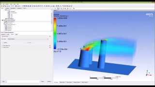 Ansys CFX  Flow from a chimney Part 13 [upl. by Clevie]