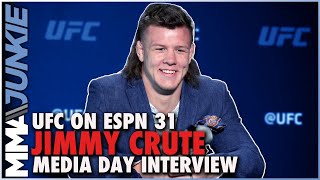 Jimmy Crute moves past odd TKO loss to Anthony Smith  UFCVegas44 media day [upl. by Ayet630]