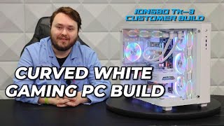 AVARigs  Jonsbo TK3 Curved White PC Case  White Gaming PC Build [upl. by Ykcor]