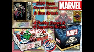 2024 Topps MARVEL CHROME  SAPPHIRE 8 Box Character Break eBay 102824 [upl. by Arved475]