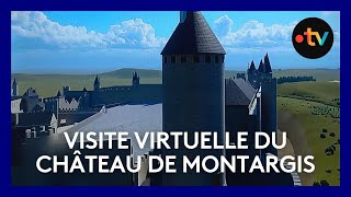 La visite virtuelle du château de Montargis disparu [upl. by Theo654]