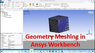 Geometry Meshing in Ansys Workbench  Basic Ansys Meshing Tutorial  Ansys 2020 R1 [upl. by Shellans]