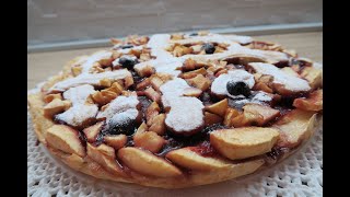 Crostata 🥧 al cucchiaio 🥄 con confettura di amarene e mele 🍎 [upl. by Erica580]