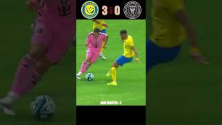 Al Nasar 🆚️ Inter Miami 60 Match Highlights shorts football youtube ronaldo messi [upl. by Nanine118]