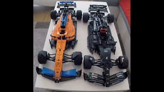 Lego Technic Formula 1 42141 vs 42171 in 4K [upl. by Sokul109]