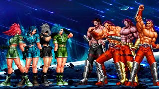 KOF Mugen Leona Heidern Team vs Krauser Team [upl. by Bentley]