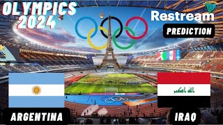 Argentina vs Iraq Live Stream U23 Mens Olympic Tournament 2024 Commentary Score amp Highlights [upl. by Ayra982]