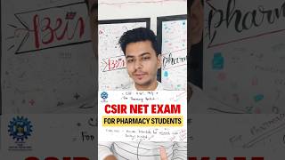 CSIR NET Exam for Pharmacy Students  JRF SRF PhD Research Opportunity pharmacy csirnet [upl. by Annairoc]