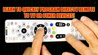 How to Program Your DirecTV Remote to Operate Your TV [upl. by Vookles729]