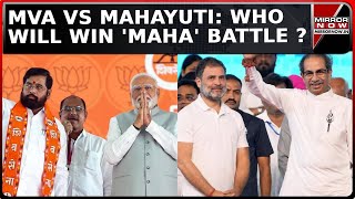 Maharashtra Elections Exit Polls Give Upper Hand To Mahayuti While MVA Gives Tough Competition [upl. by Garbers102]