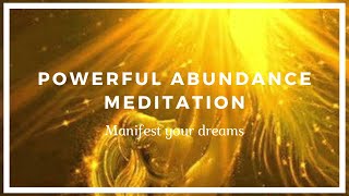 Powerful Abundance Meditation  Manifest Your Dreams [upl. by Eam]