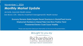 20241101 Economic and Investment Update Video October 2024 [upl. by Lesirg]