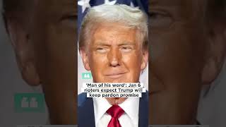 Man of his word  Jan 6 rioters expect Trump will keep pardon promise worldnews globalnews trump [upl. by Tannie775]