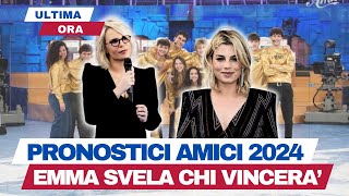 AMICI 2024 EMMA MARRONE SVELA IL VINCITORE E VOI AVETE UN PREFERITO CHI VOLETE CHE VINCE [upl. by Wertz]