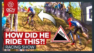 The GREATEST Display Of Cycling Skill We’ve Ever Seen  GCN Racing News Show [upl. by Analad457]