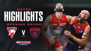 Sydney Swans v Melbourne Highlights  Opening Round 2024  AFL [upl. by Philemon]