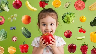 Fruits and vegetables for children  Interesting ways to learn fruit and vegetable names [upl. by Amme]